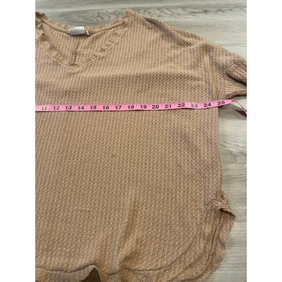 Out from Under, Urban Outfitters, waffle knit long sleeve oversized shirt sz sm - Picture 6 of 7